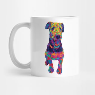 Rainbow Geometric Airedale Terrier Mug